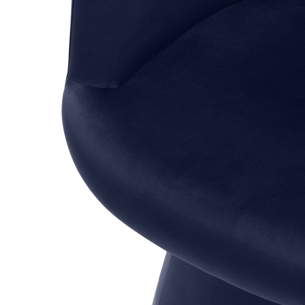 Krzesło obrotowe aksamitne granatowe Nalf