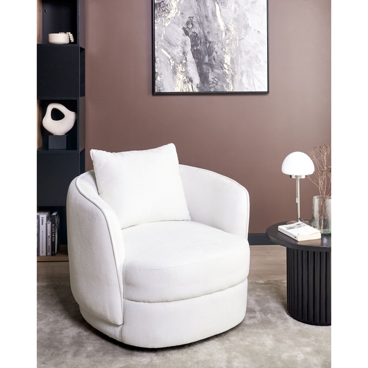 Fotel obrotowy ANDALEN Obrotowy Złamana biel