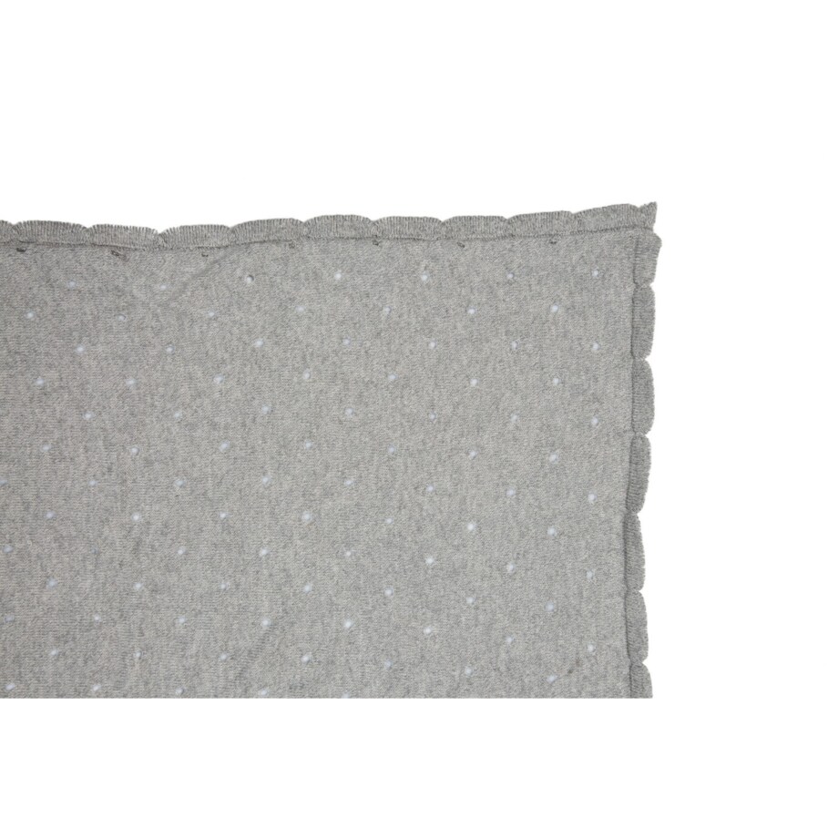 Kocyk Bawełniany Biscuit Light Grey Lorena Canals