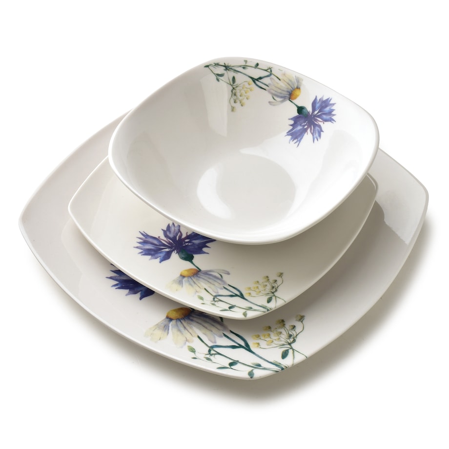 Komplet obiadowy 18-częściowy Lea Cornflower