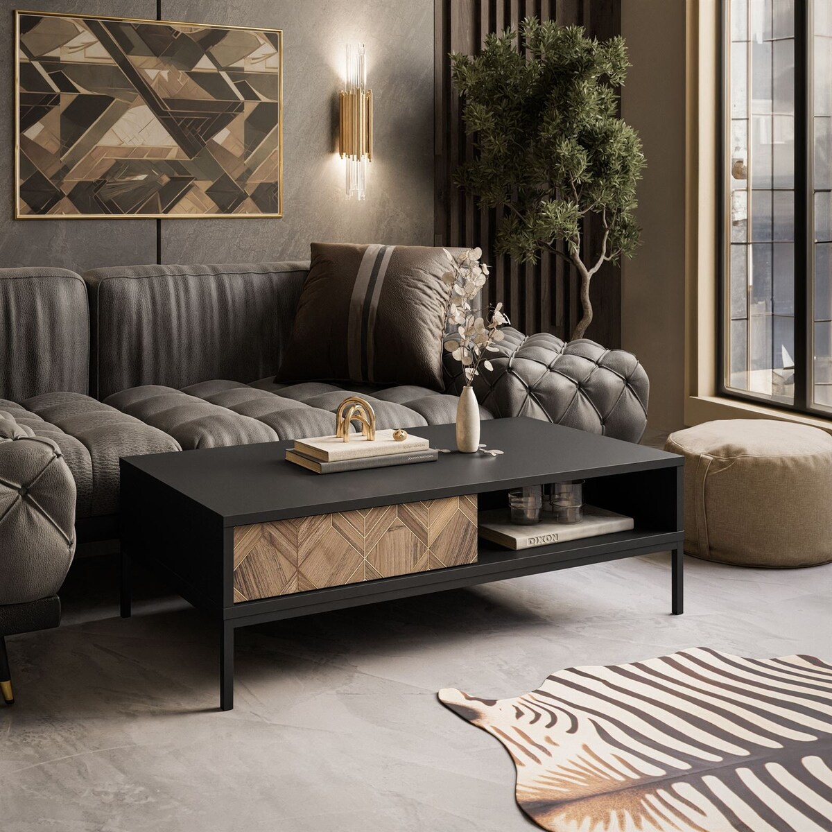 Stolik kawowy LIAM z szufladą