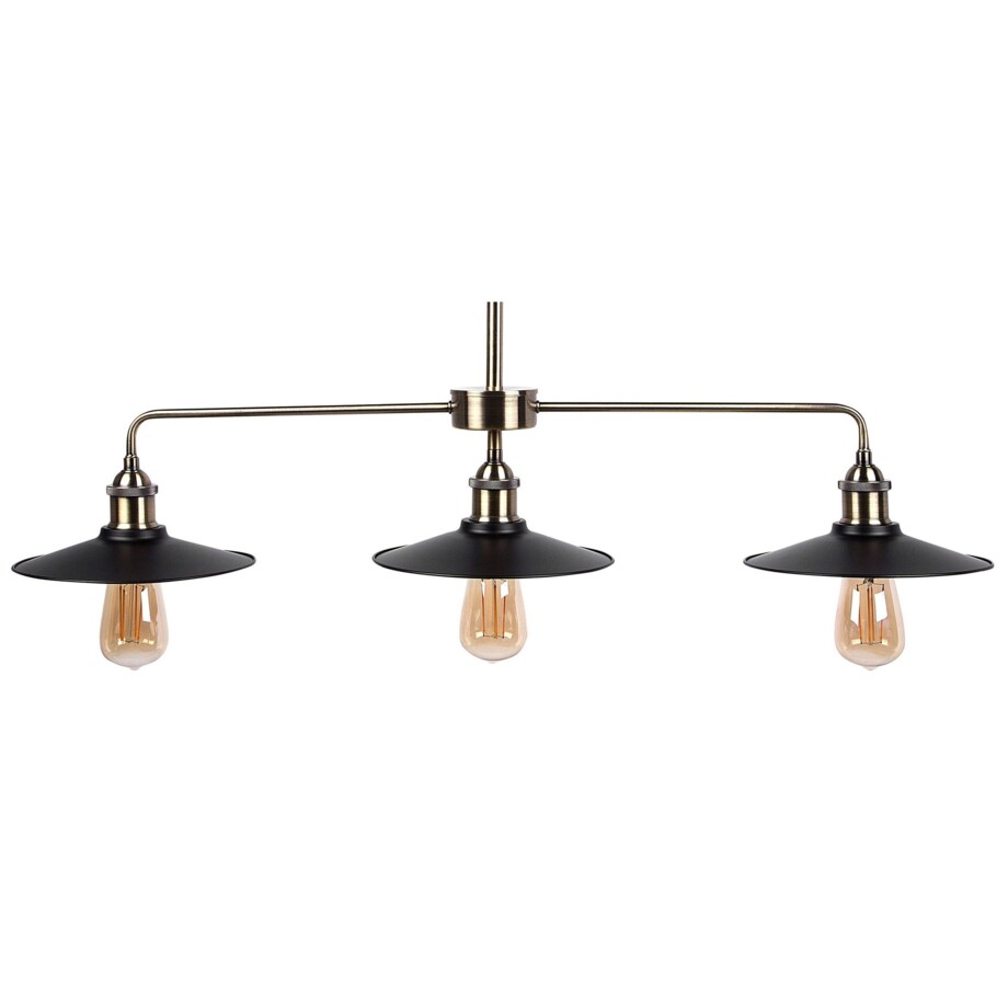 Lampa wisząca 3-punktowa metalowa czarna MONTONE