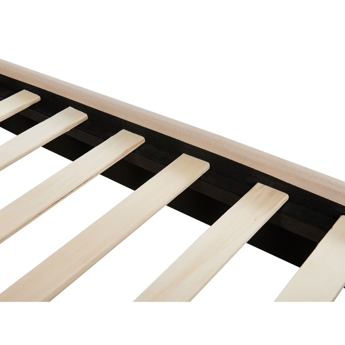 Łóżko tapicerowane 180 x 200 cm beżowe AMBASSADOR