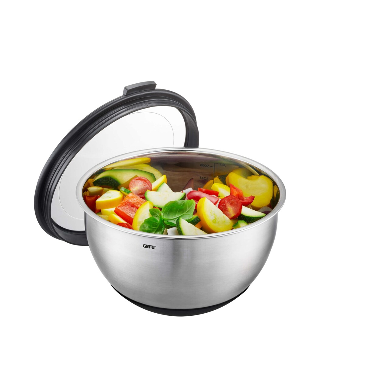 Zestaw 2 mis metalowych z pokrywką MUOVO