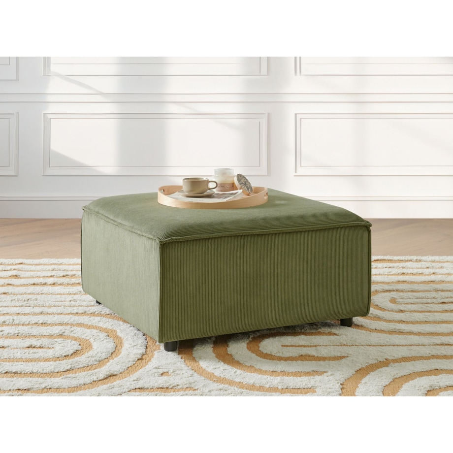 Otomana ARDAL Zielony Sztruks