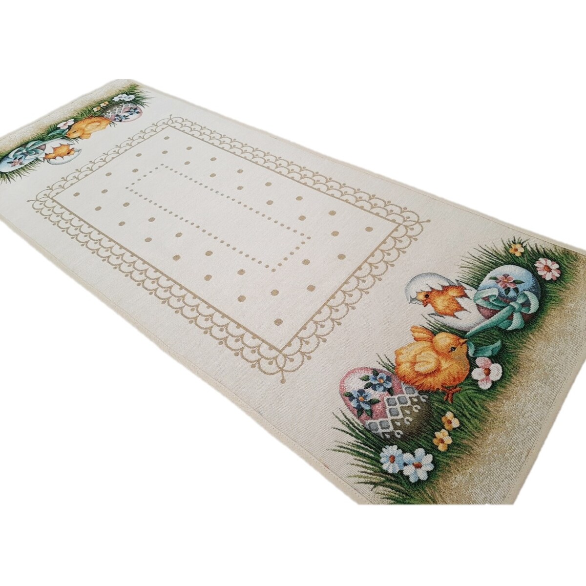 Bieżnik Wielkanocny Na Stół 40X100 Cm Dekoracyjny Ozdobny Pollito
