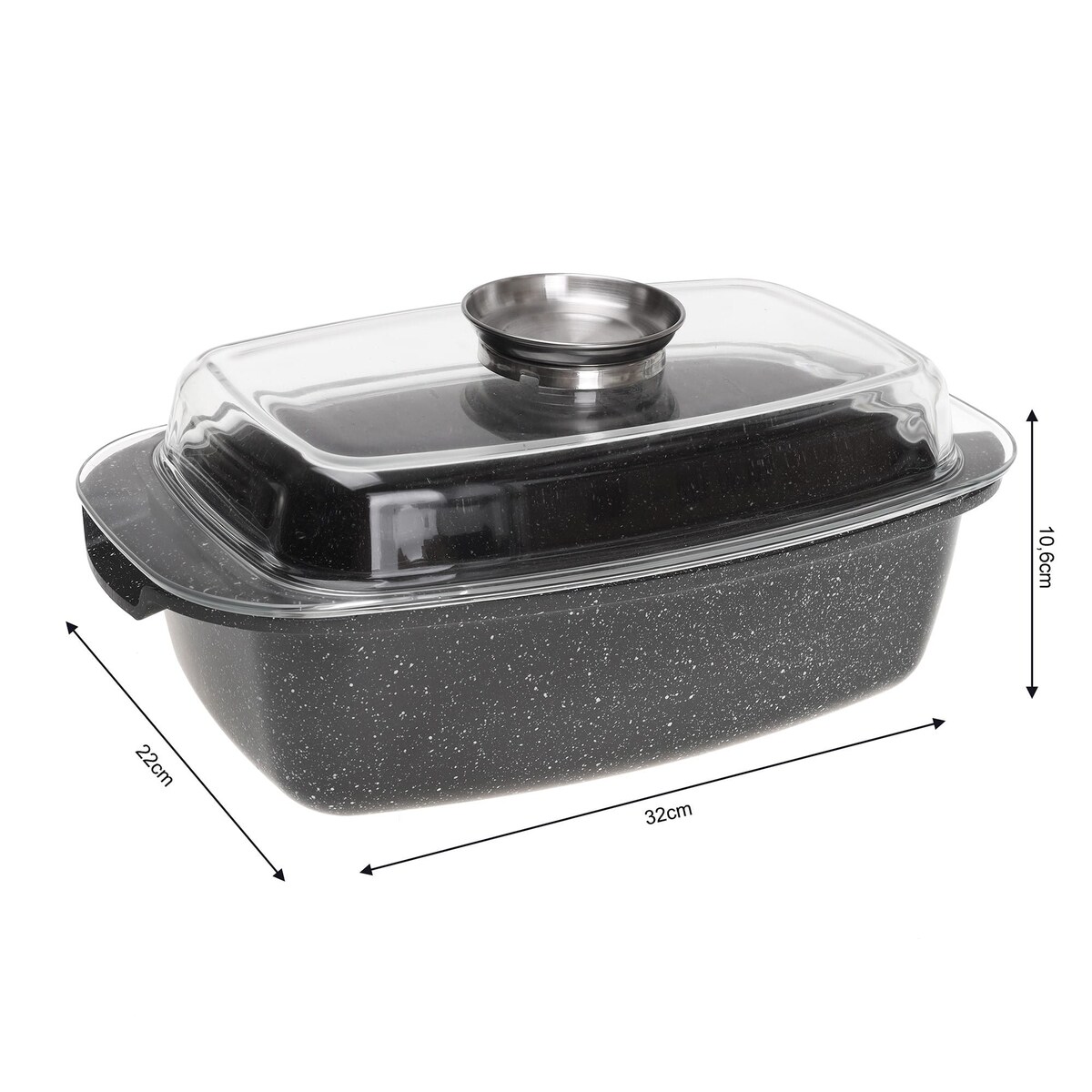 Brytfanna Z powłoką marmurową 5.5L 33cm KINGHOFF