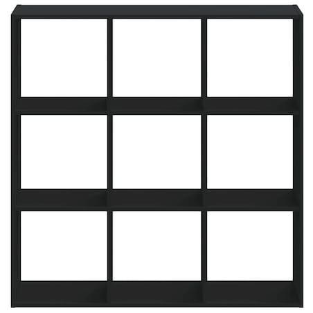 vidaXL Regał, czarny, 102x32x102 cm, materiał drewnopochodny