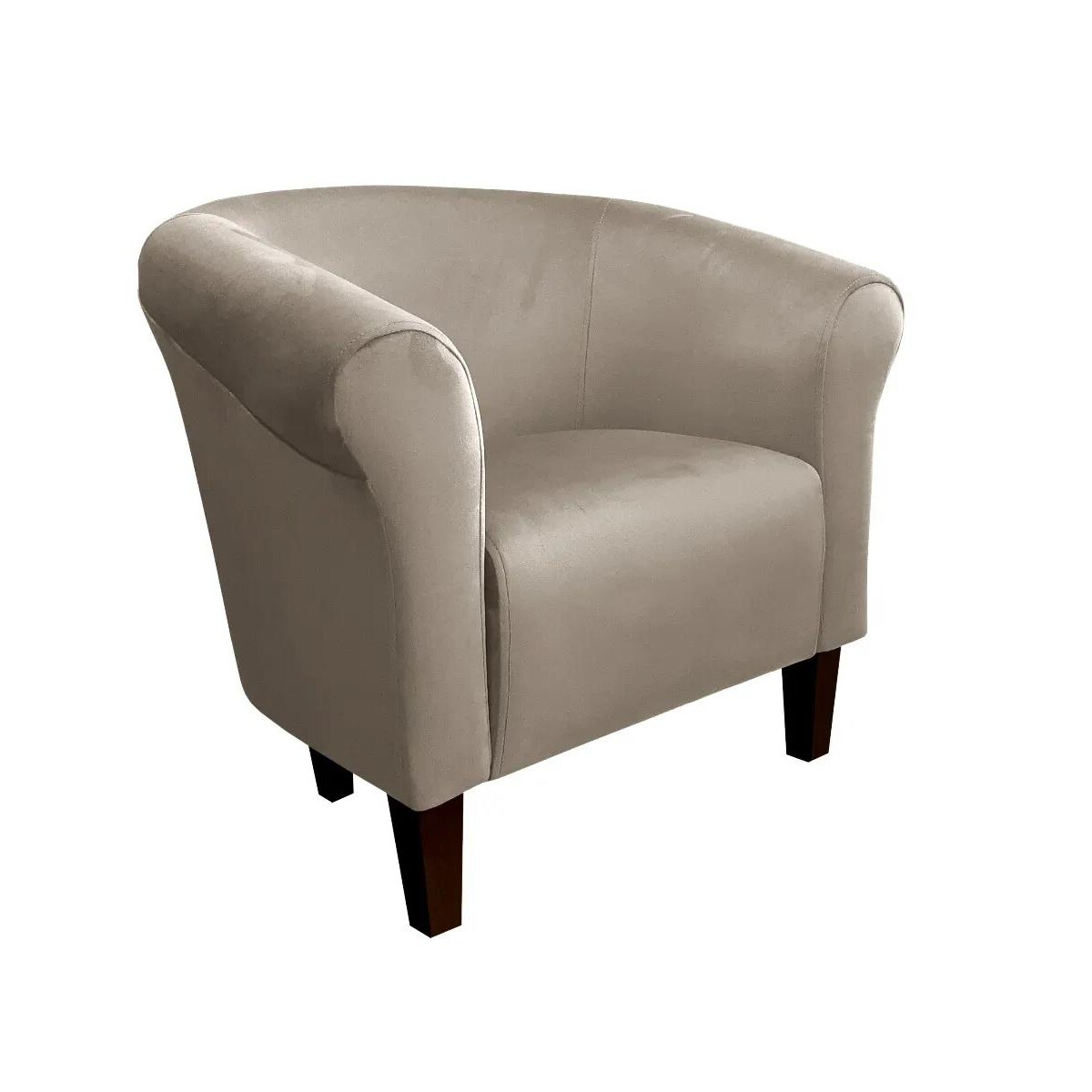 Fotel DRAWA 1 VELVET szary