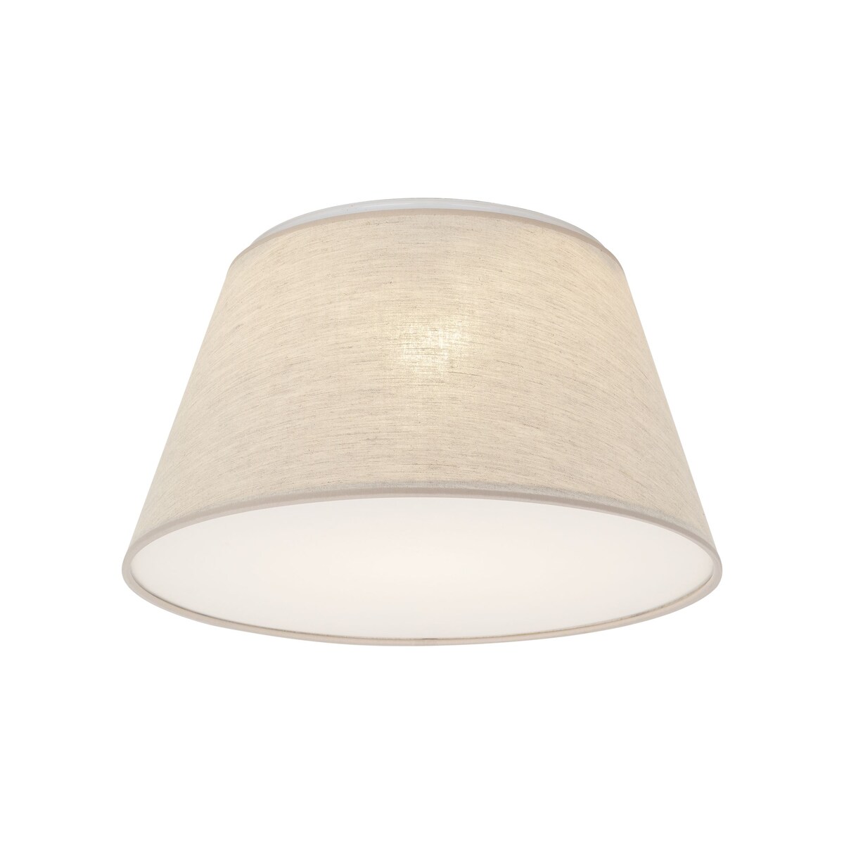 Lampa sufitowa plafon TK Lighting FORMO LEN 380 11076 biało-beżowa 2xE27 38 cm lniana