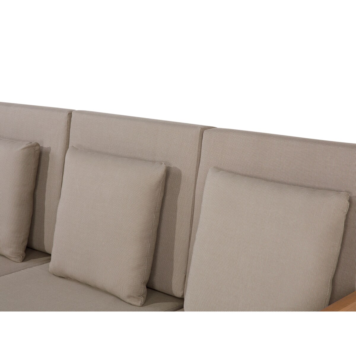 Zestaw ogrodowy drewniany 7-osobowy szary PATAJA