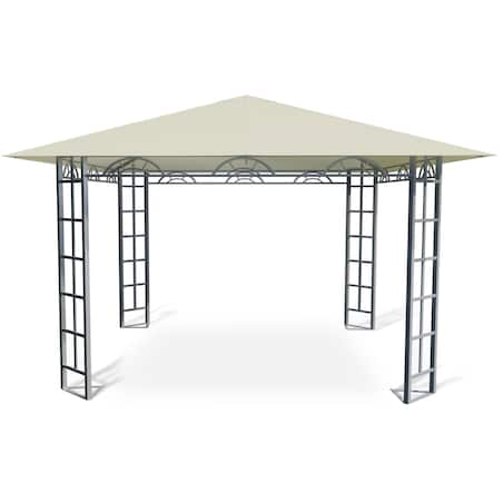 Pawilon ogrodowy namiot 300 x 265 cm + ścianki boczne Plonos beżowy