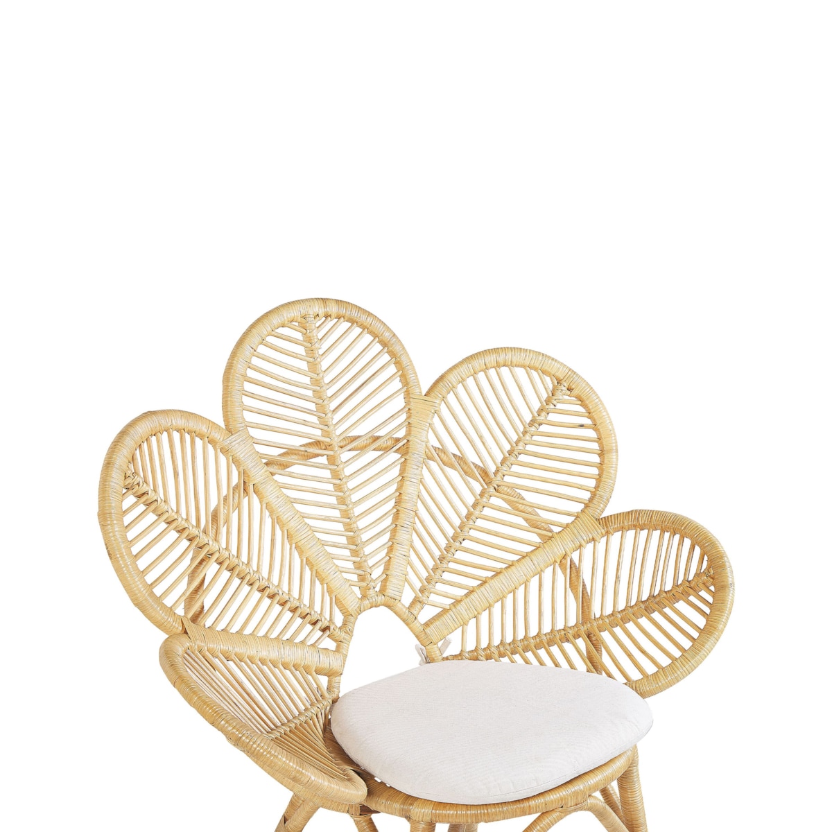 Krzesło ogrodowe Zestaw 2 Rattan Beżowy FLORENTINE