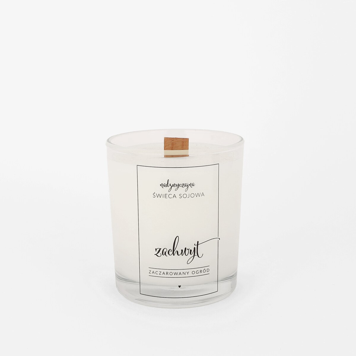 Świeca sojowa w szklance 180 ml - Zachwyt ZACZAROWANY OGRÓD