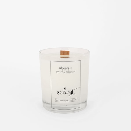 Świeca sojowa w szklance 180 ml - Zachwyt ZACZAROWANY OGRÓD