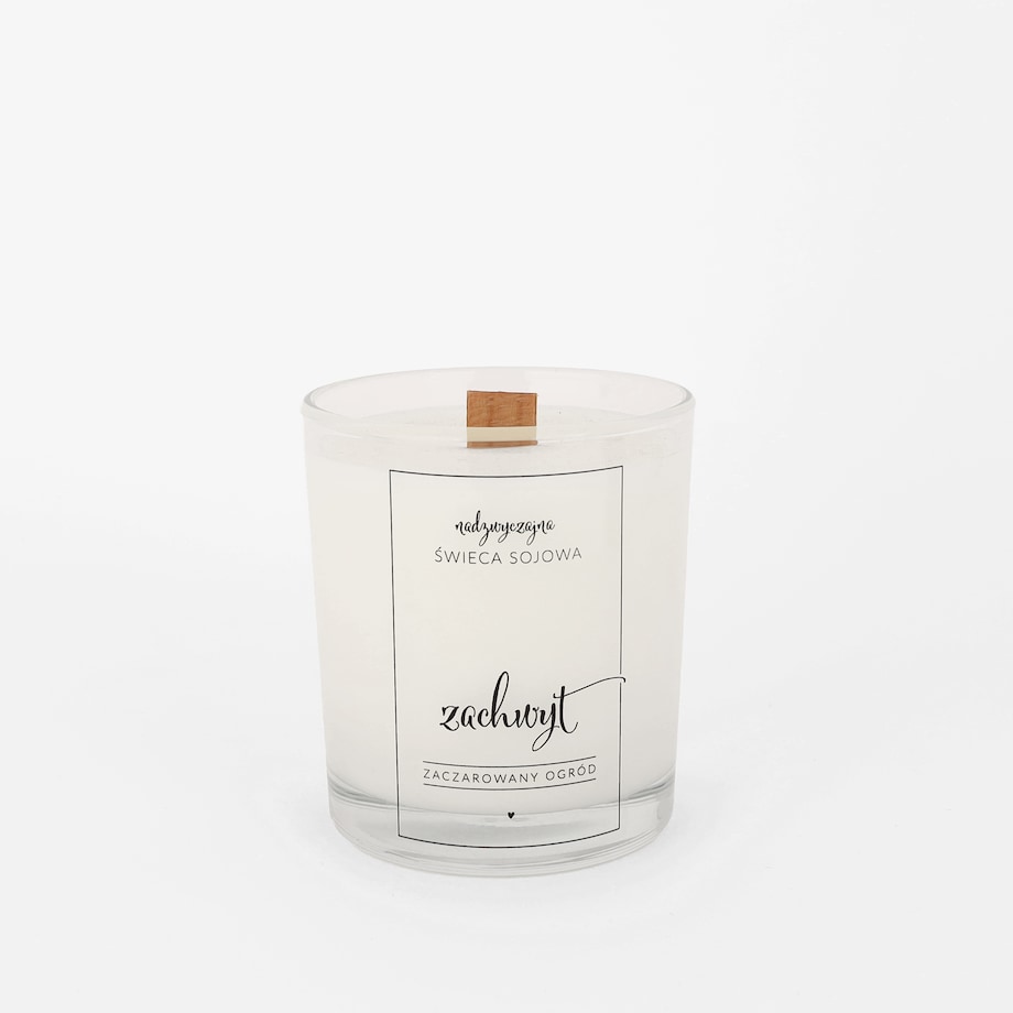 Świeca sojowa w szklance 180 ml - Zachwyt ZACZAROWANY OGRÓD