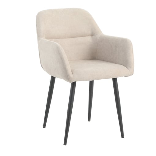 Krzesło tapicerowane VERDO beżowe do salonu jadalni biura