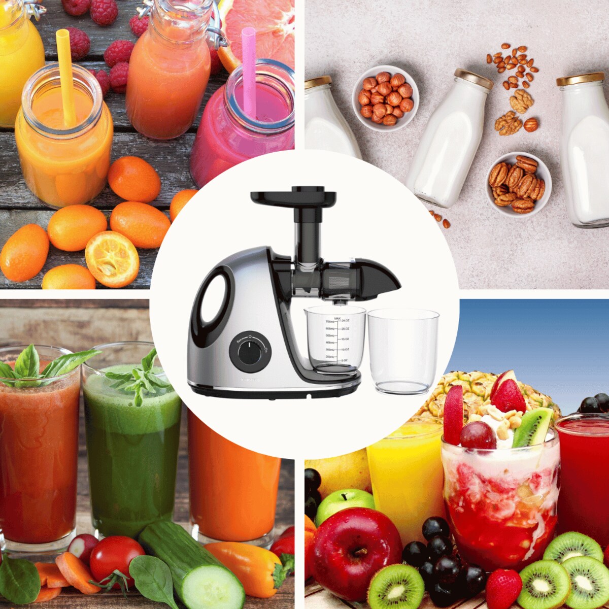 Sokowirówka wolnoobrotowa 150W do owoców i warzyw COLD PRESS KLAUSBERG KB-7863