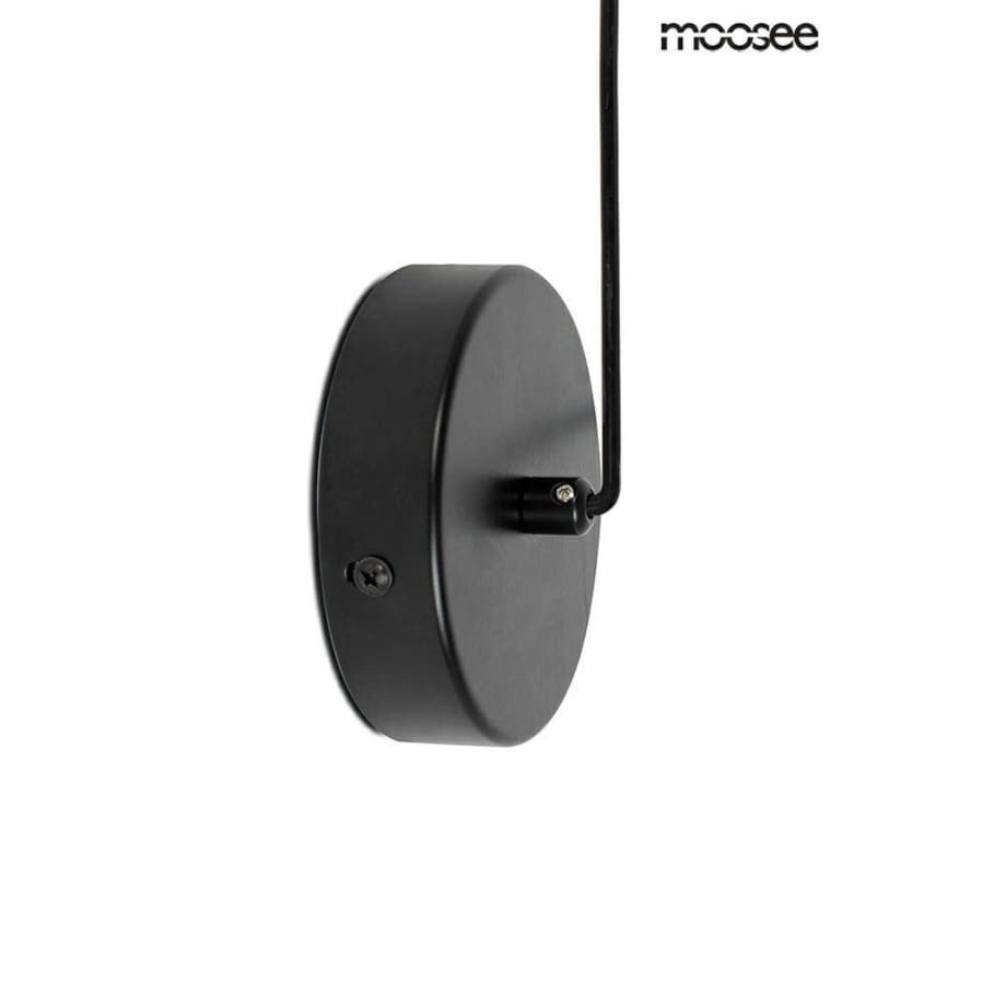 Lampa wisząca mocowana do ściany Bowl MSE010100173 biała czarna