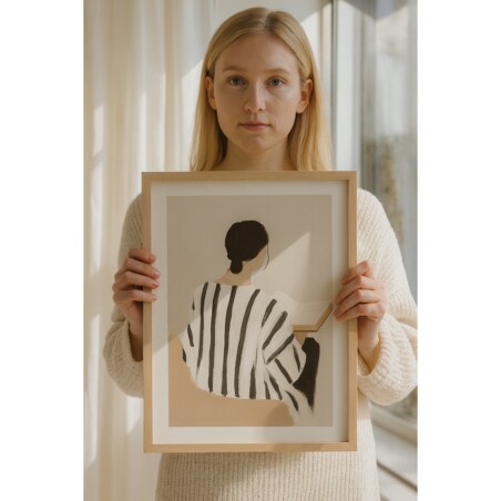 Poster Story, Plakat, Obraz - Kobieta Czytająca Książkę, wymiary 30 x 42 cm