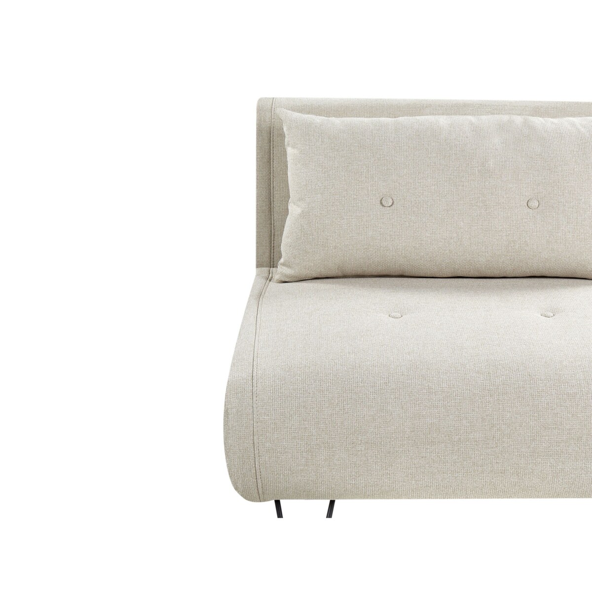 Sofa rozkładana VESTFOLD Jasnobeżowy dla 2 osób