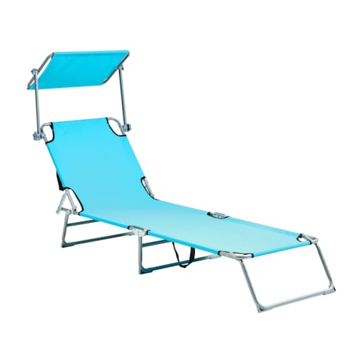 Leżak ogrodowy FOLIGNO Metal Turkusowy