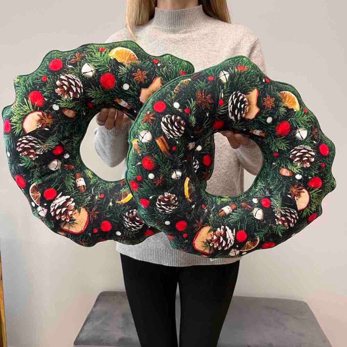 Poduszka Wianek duży świąteczny Boże Narodzenie