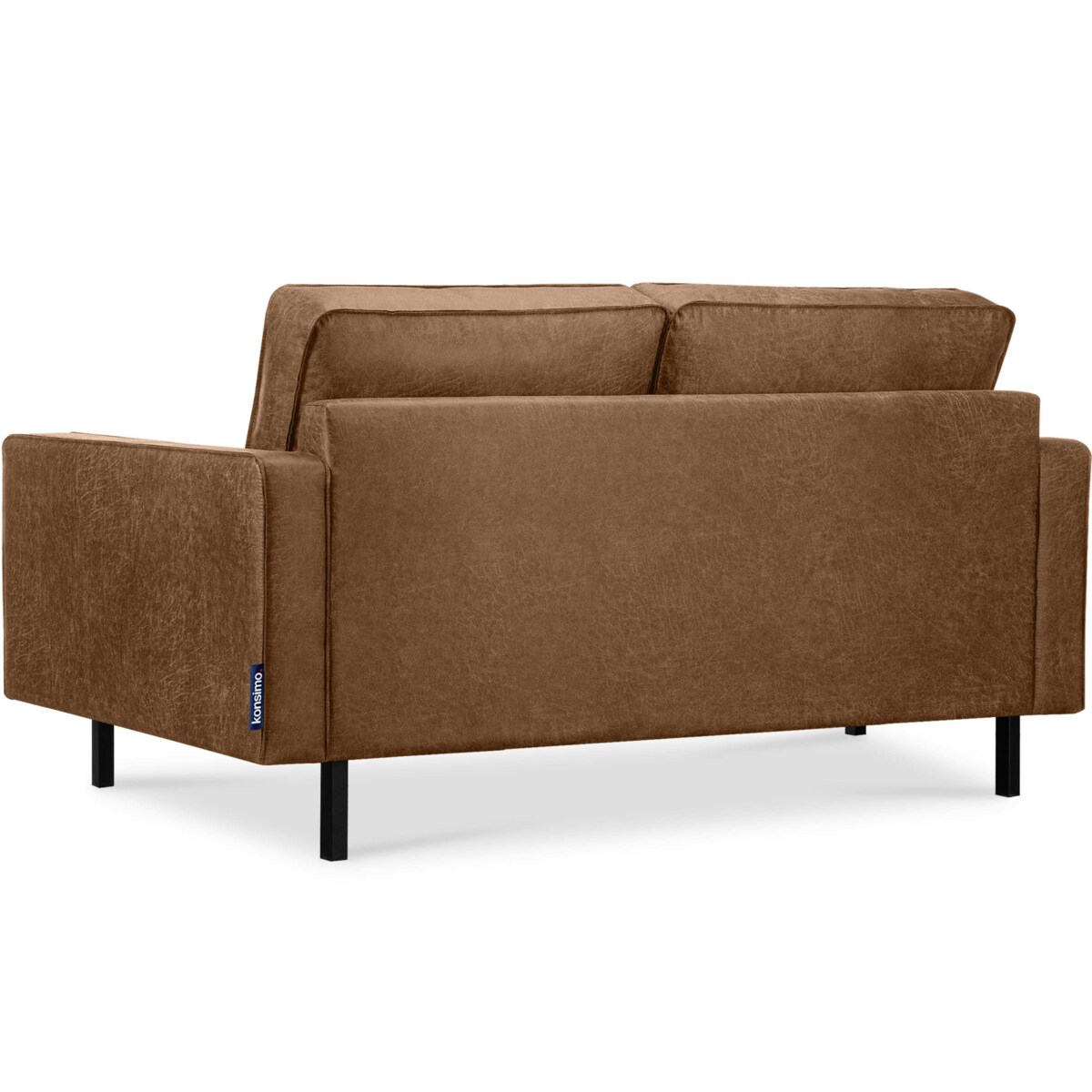 KONSIMO INVIA Sofa w stylu loft 2 osobowa kolor brązowy