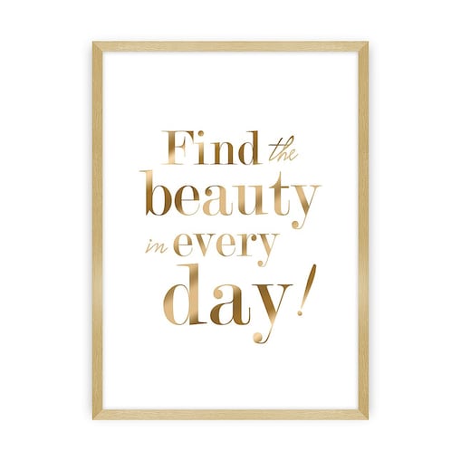 Obraz Beauty Gold, 30 x 40 cm