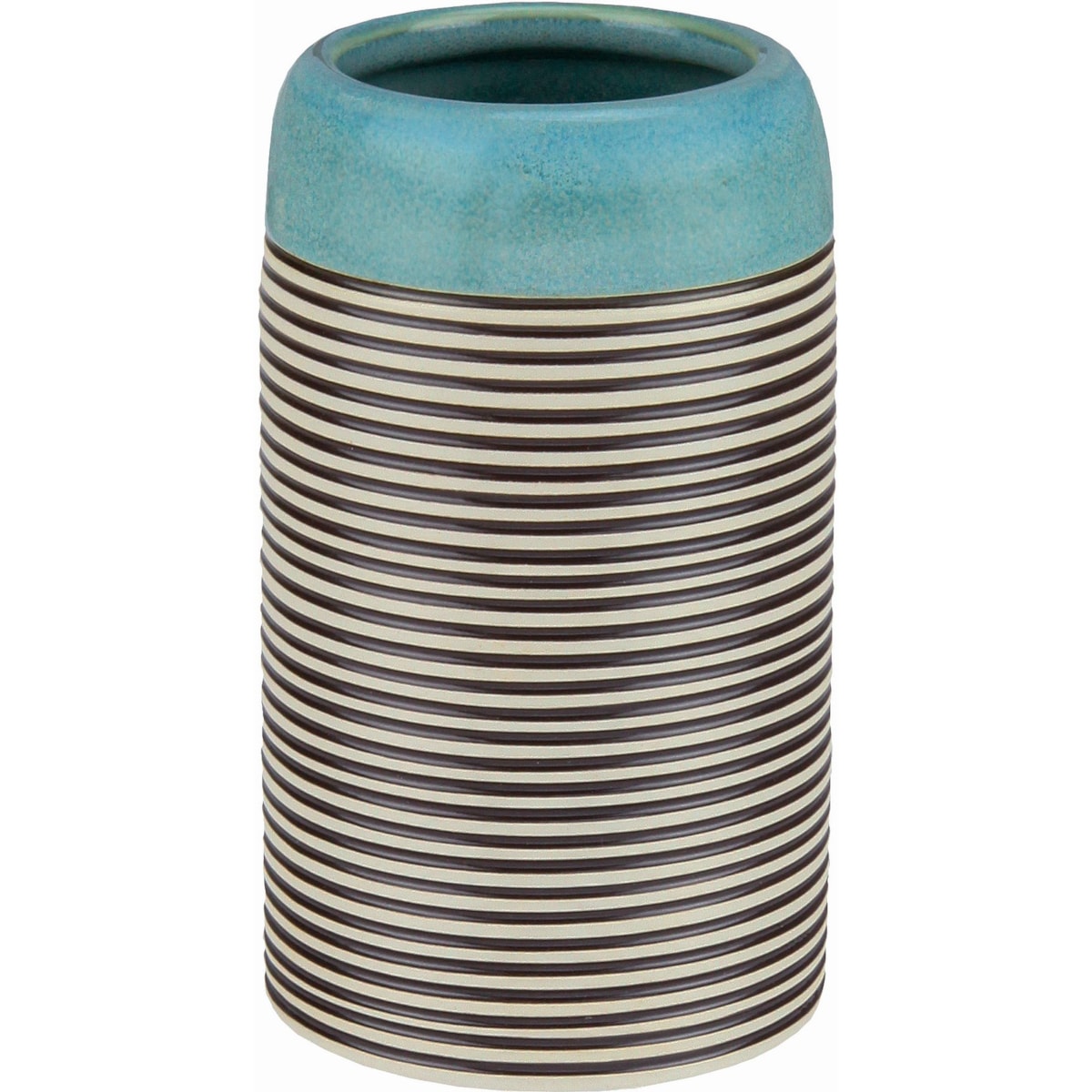 Kleine Wolke Okapi Kubek łazienkowy ceramika paski, mauritius niebieski