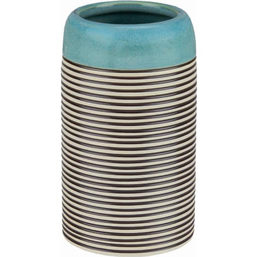 Kleine Wolke Okapi Kubek łazienkowy ceramika paski, mauritius niebieski