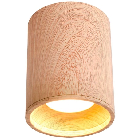 Sufitowa LAMPA downlight 2277165 Candellux metalowa OPRAWA plafon okrągły drewniany