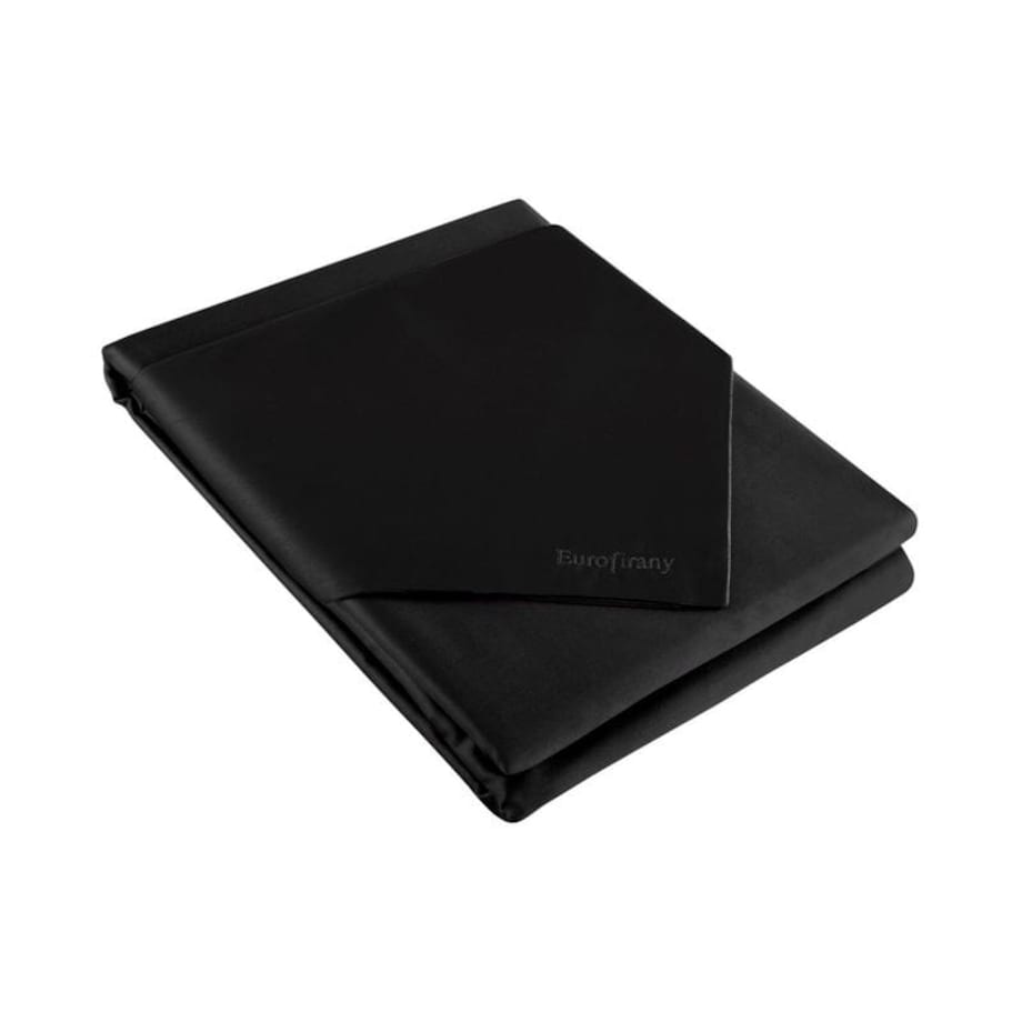 KOMPLET POŚCIEL SATYNA BAWEŁNA 220X200 CZARNA