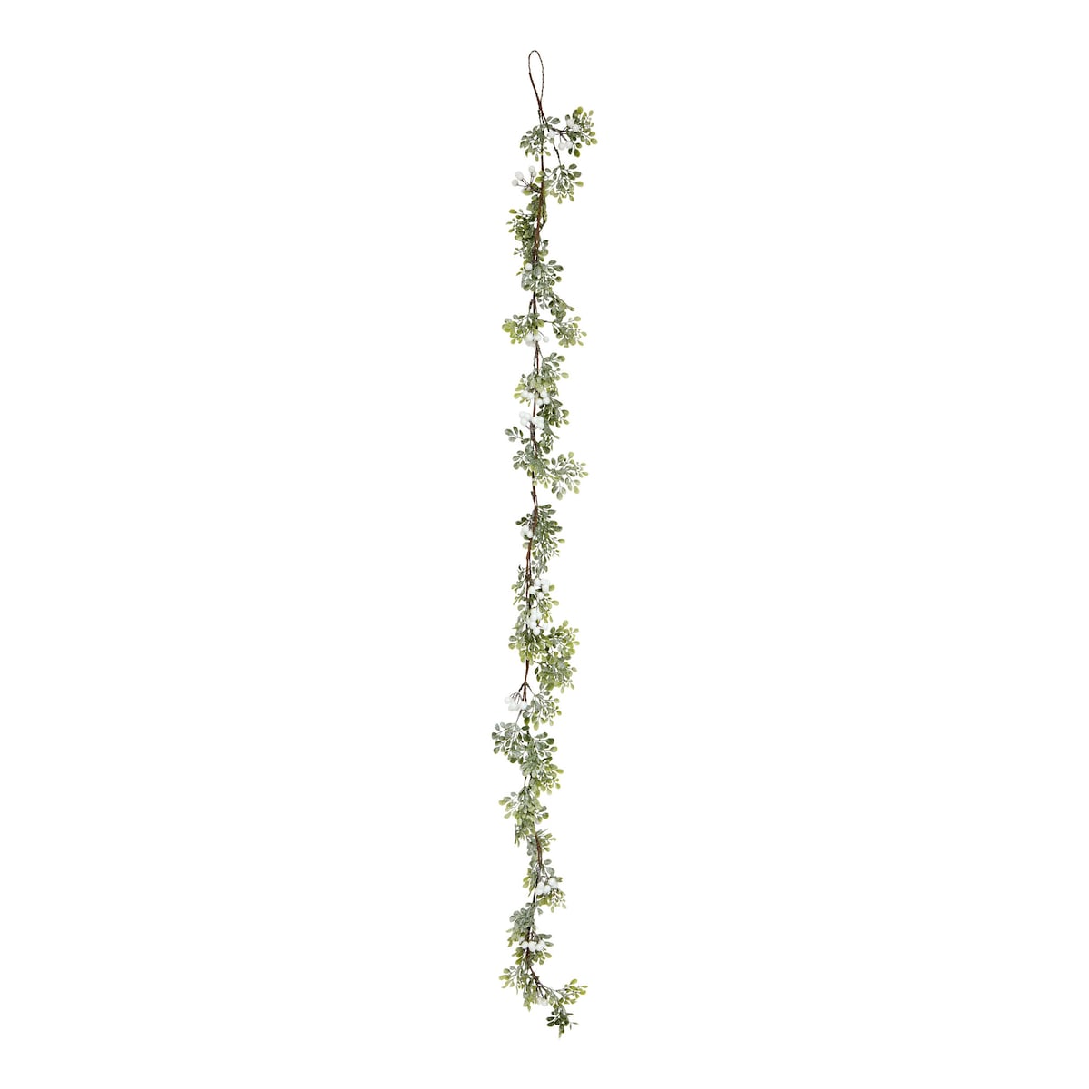 Girlanda dekoracyjna BERRIES z jagodami, 180 cm, kolor zielony, tworzywo sztuczne