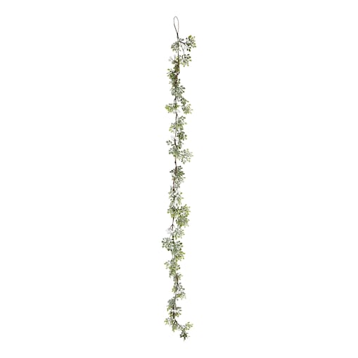 Girlanda dekoracyjna BERRIES z jagodami, 180 cm, kolor zielony, tworzywo sztuczne