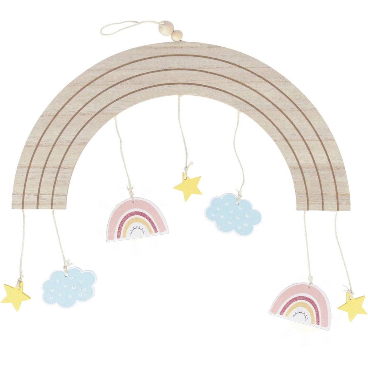 Tęcza, dekoracja nad łóżeczko dziecka, 33 x 16,5 cm