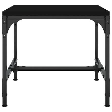 vidaXL Stolik kawowy, czarny, 50x50x35 cm, materiał drewnopochodny