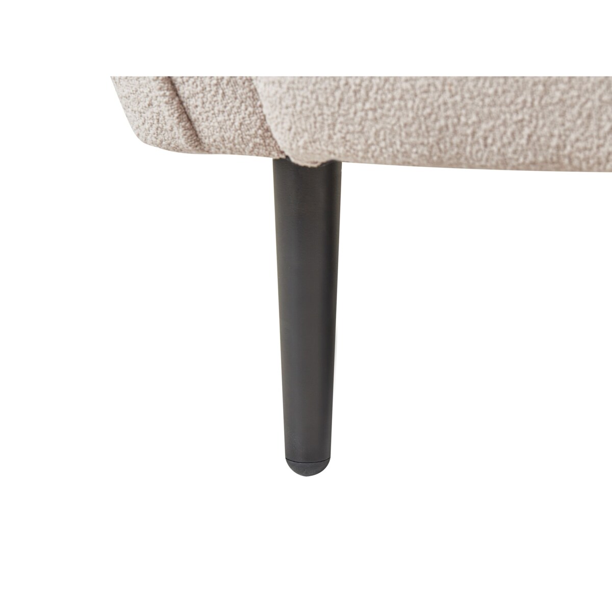 Szezlong boucle lewostronny beżowy CHEVANNES