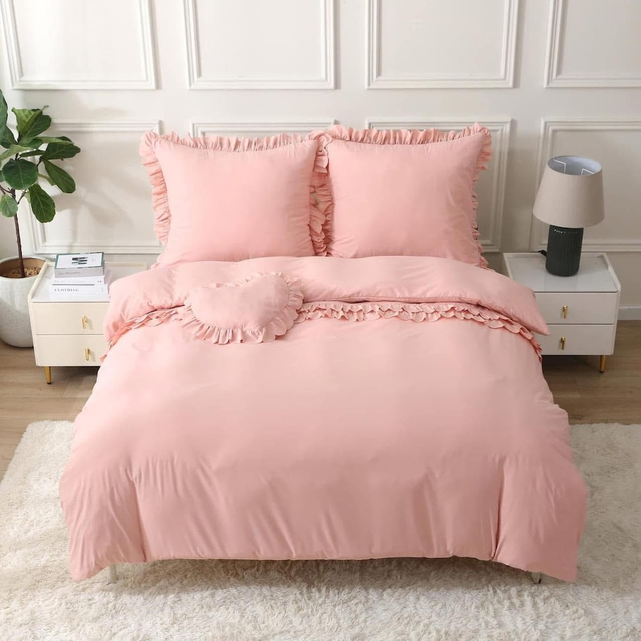 Pościel "sweet heart" z poduszką serce 200x220 cm