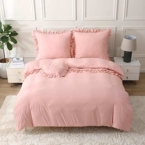 Pościel "sweet heart" z poduszką serce 200x220 cm