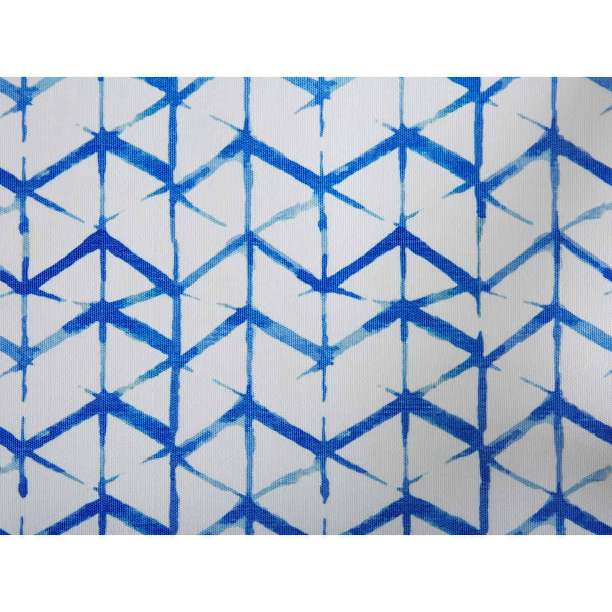 Zestaw 2 leżaków ogrodowych ciemne drewno akacjowe niebiesko-biały ANZIO