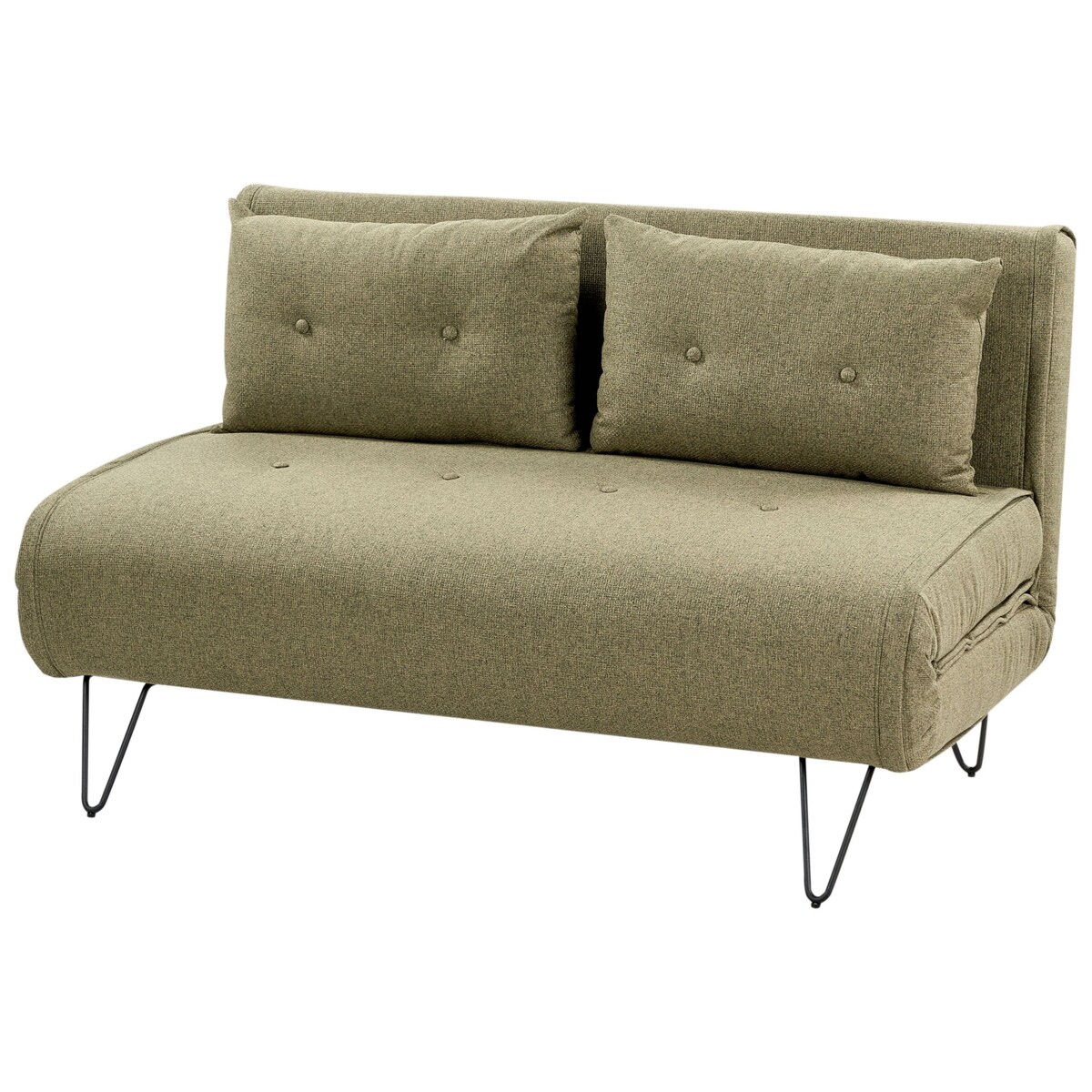 Sofa rozkładana 2-osobowa oliwkowa VESTFOLD