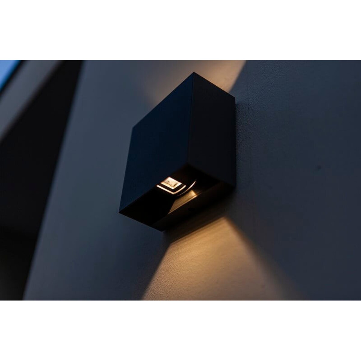 Ścienna LAMPA zewnętrzna GEMINI XF 5104002012 Lutec kinkiet OPRAWA metalowa LED 9W 3000K kwadratowa IP54 czarna