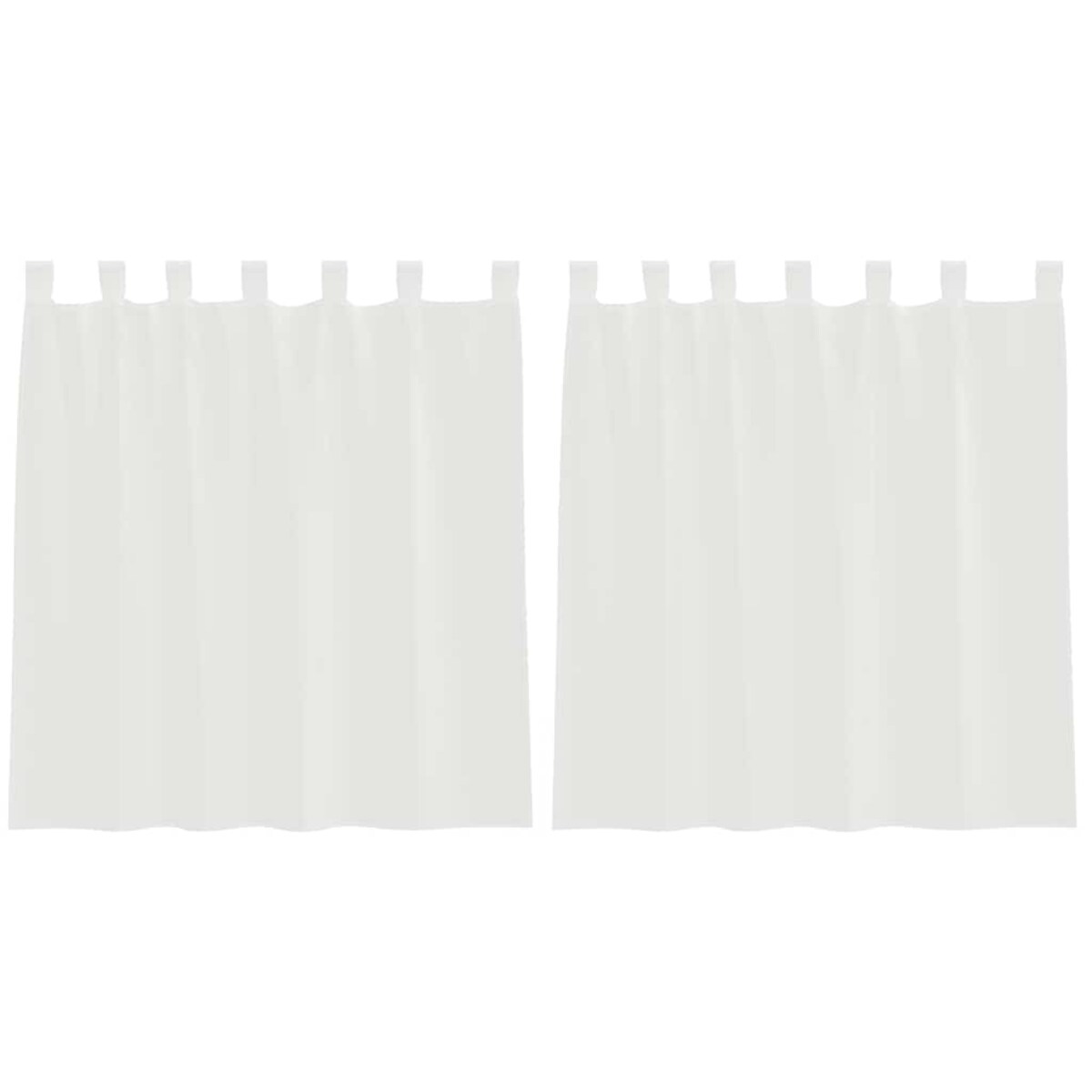 vidaXL Zasłony woalowe z pętelkami 2 szt. Białe 140x140 cm