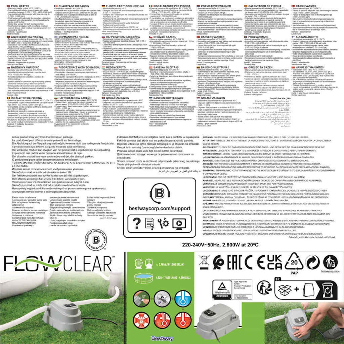 Podgrzewacz wody w basenie Bestway 58259