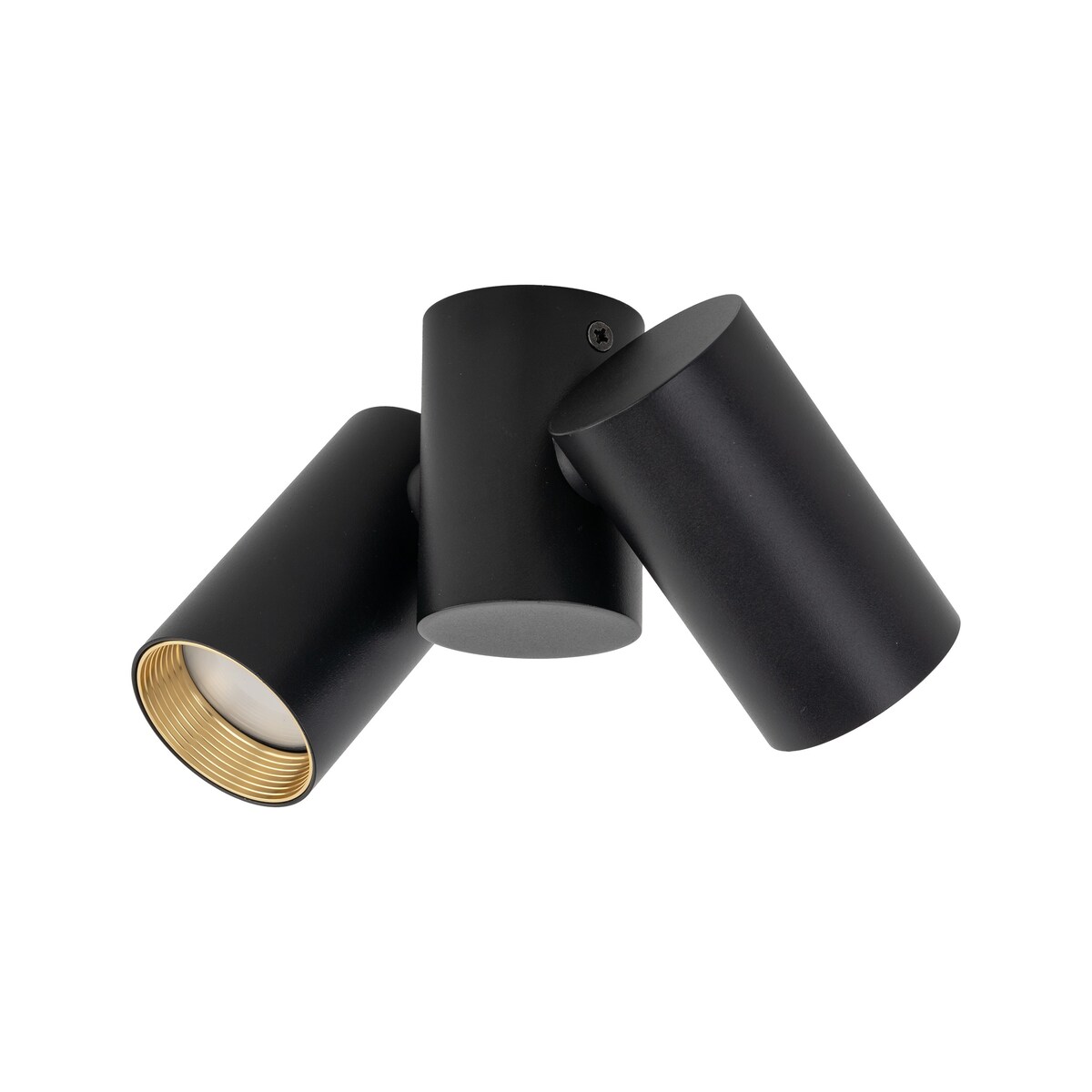Lampa sufitowa spot TK Lighting AMIS Black 2xGU10 czarno-złota ruchome reflektory downlight