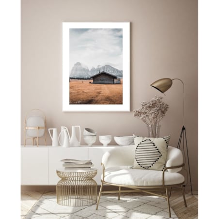 Poster Story, Plakat, Obraz - Drewniana Chata w Dolomitach No2, wymiary 50 x 70 cm