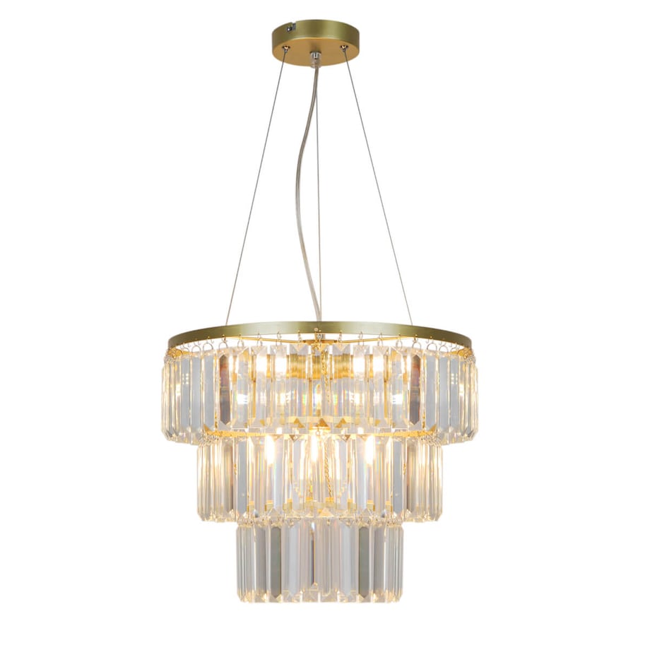 Wisząca lampa z kryształkami Tifanny P17127-4-1GD Zumaline złoty przezroczysty