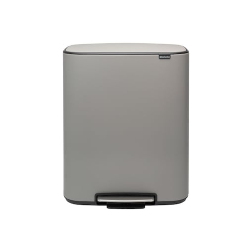 Kosz na śmieci pedałowy Bo 2x30L mineralny szary 211485
