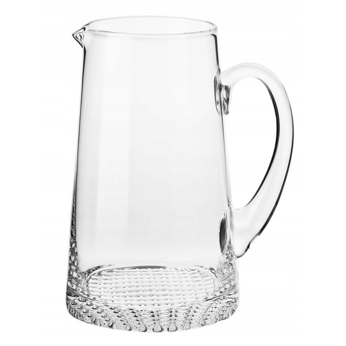 Dzbanek Szklany Fjord Krosno Handmade 1 l do Soku Wody na Napoje Duży Dzban